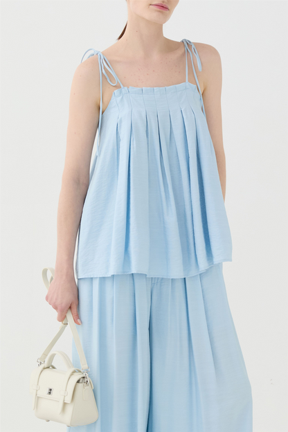 Pleat Top Celeste