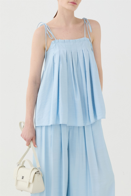 Pleat Top Celeste