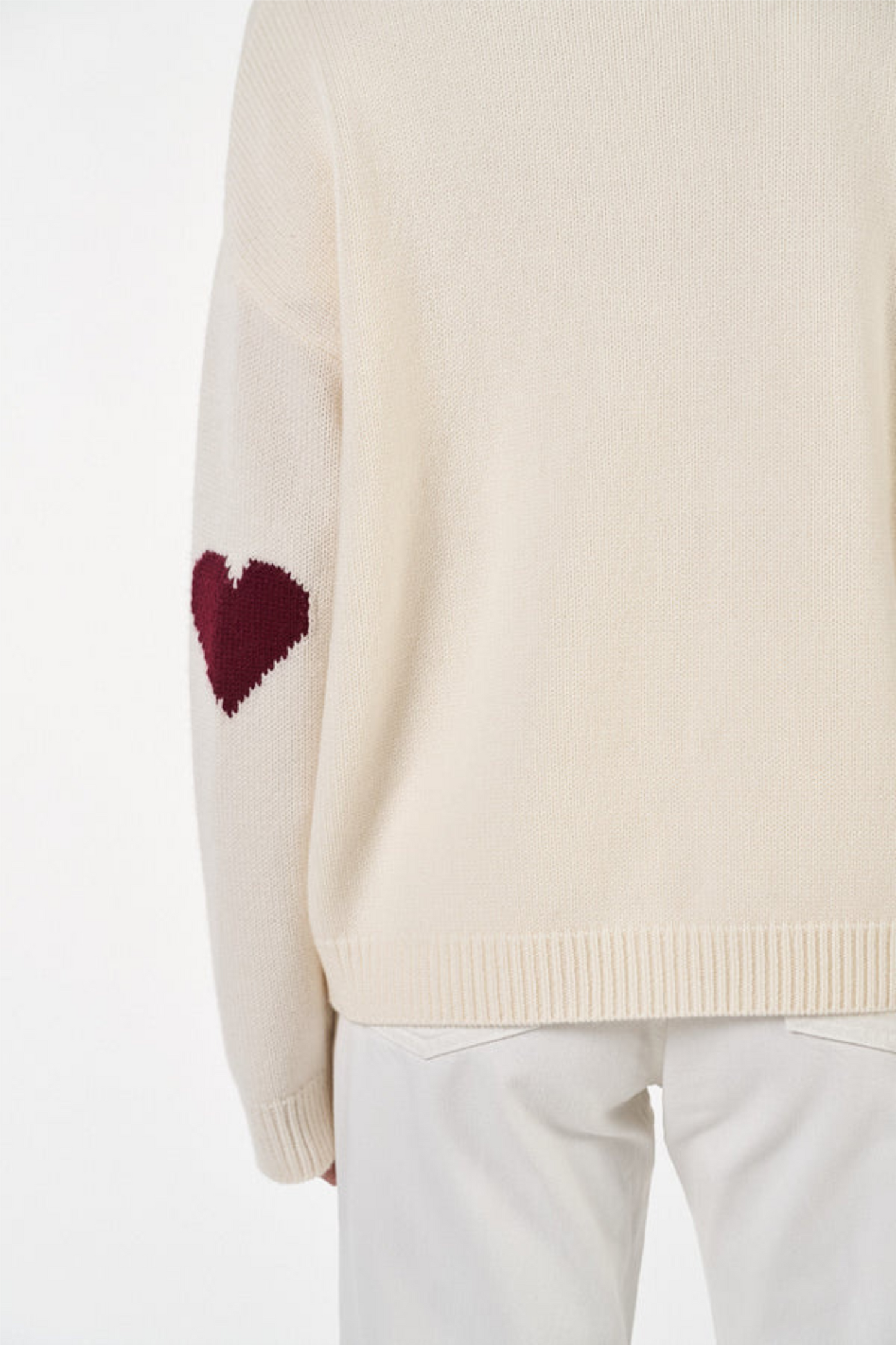 Kaia Sweater Off White / Bordeaux