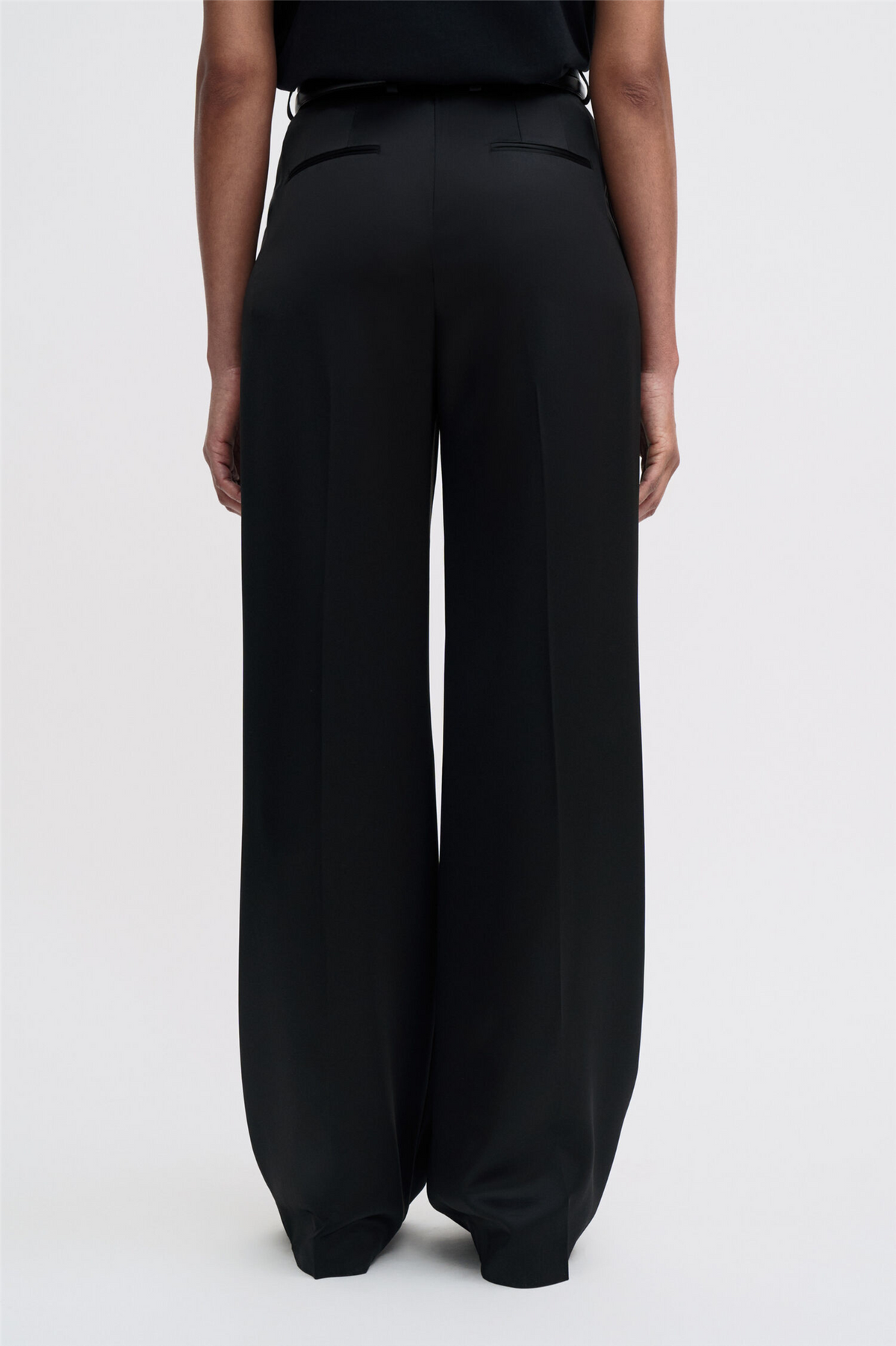 Darcey Satin Trousers Black