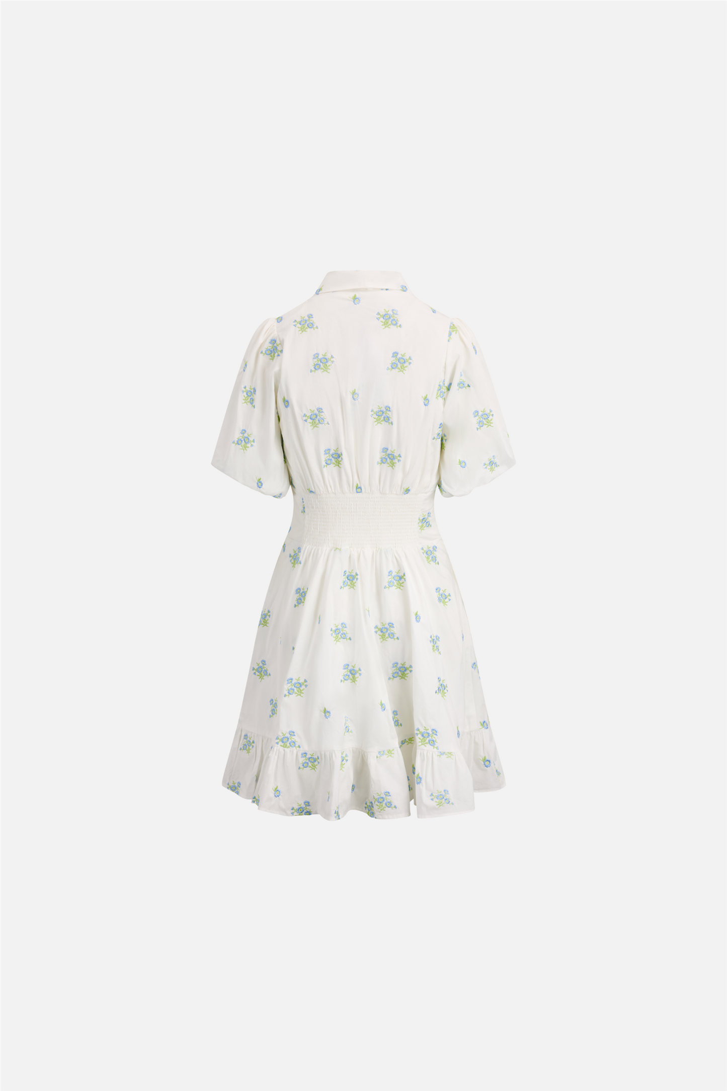 Makayla Dress Blue Flower Aop.