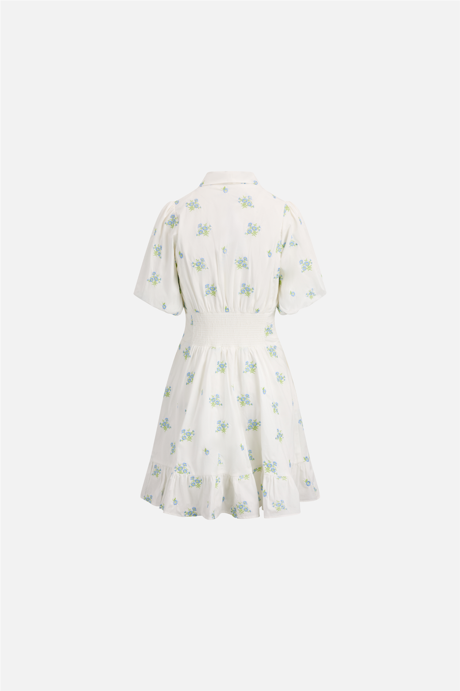 Makayla Dress Blue Flower Aop.