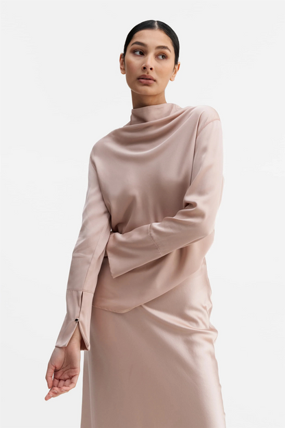 Ayumi Silk Blouse Dusty Pink