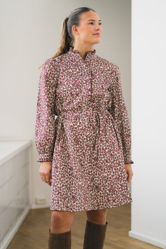 RAUSMaja Shirt Dress AOP Port Royale Flw