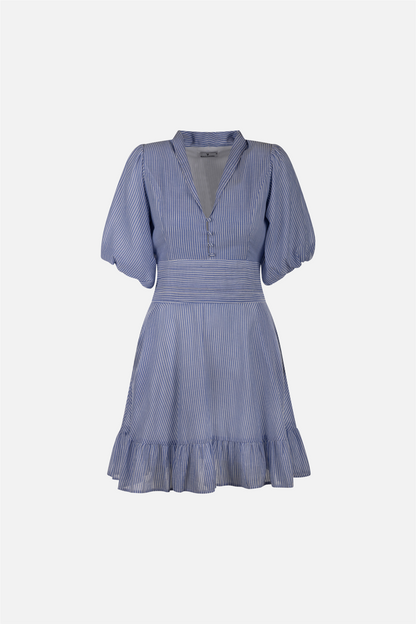 Papira Dress Blue Stripes