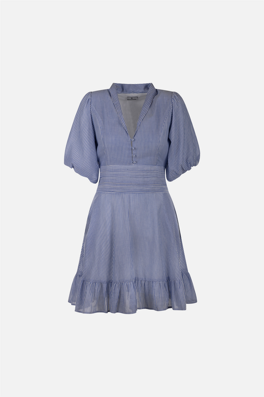 Papira Dress Blue Stripes