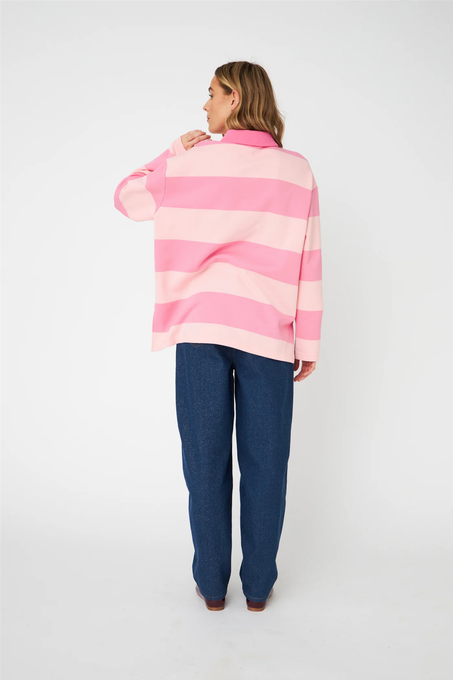 Bisoucras Blouse Pale Pink Stripe