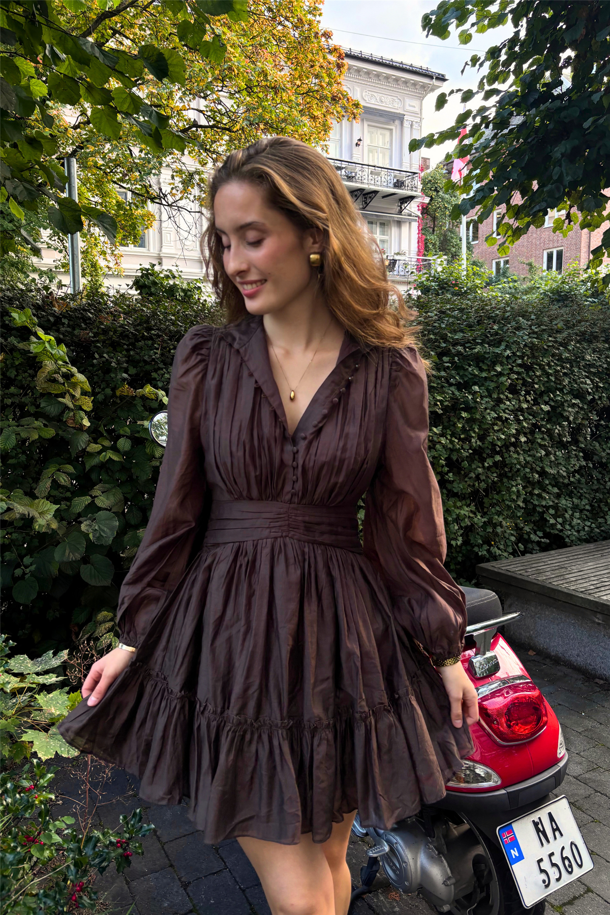 Vanity dress Coffee Brown