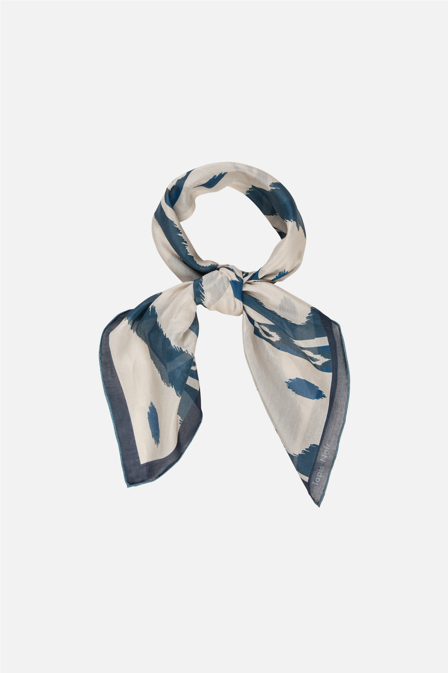 Light Blue Wave Scarf Blue