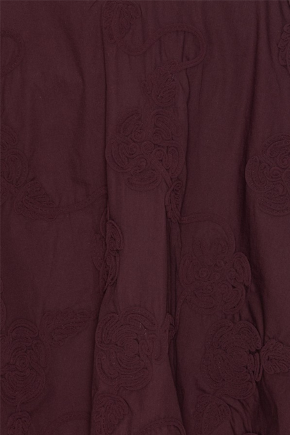 Flower Mini Skirt Zinfandel.