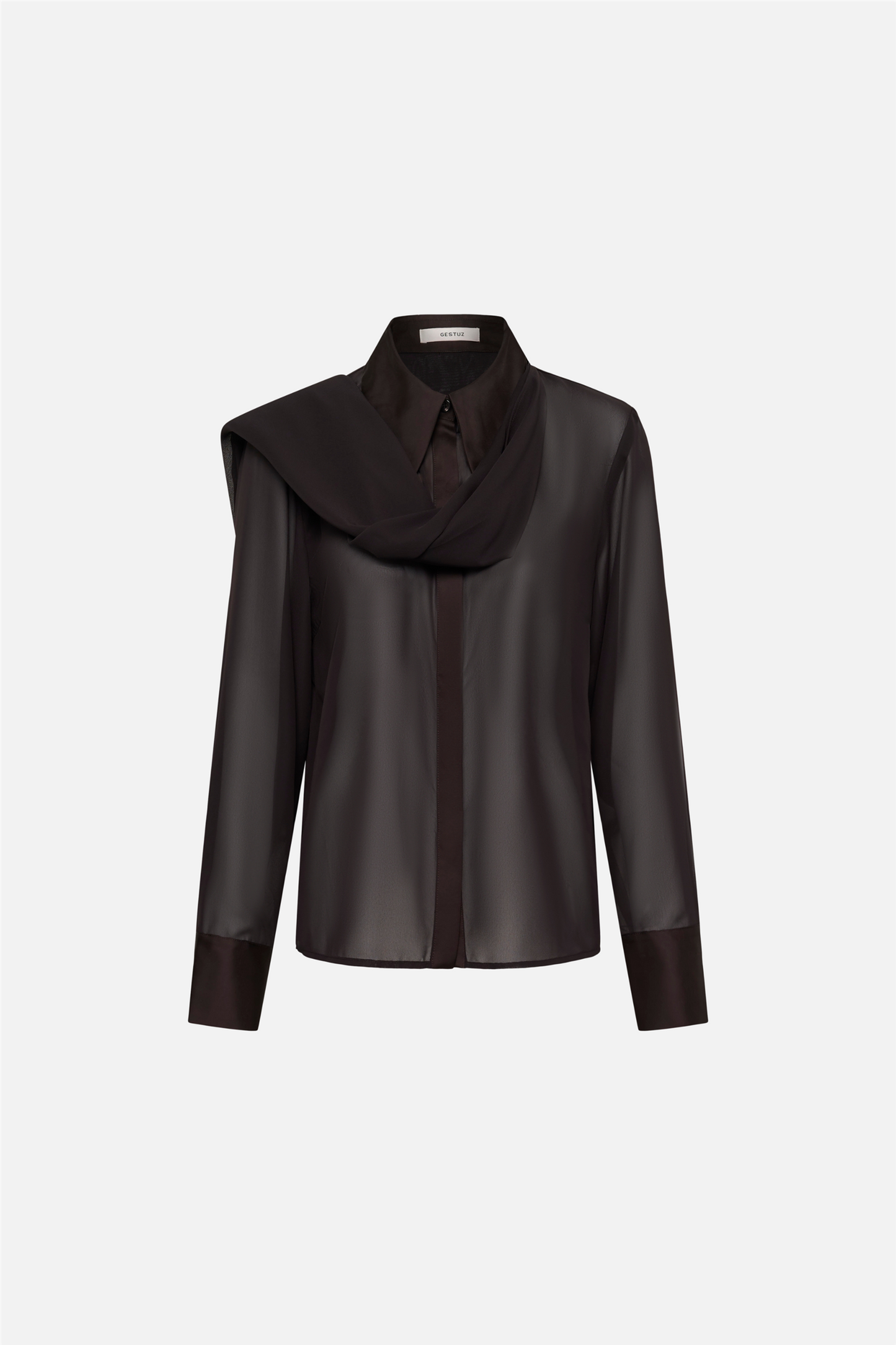 GZlynne scarf shirt Ganache.