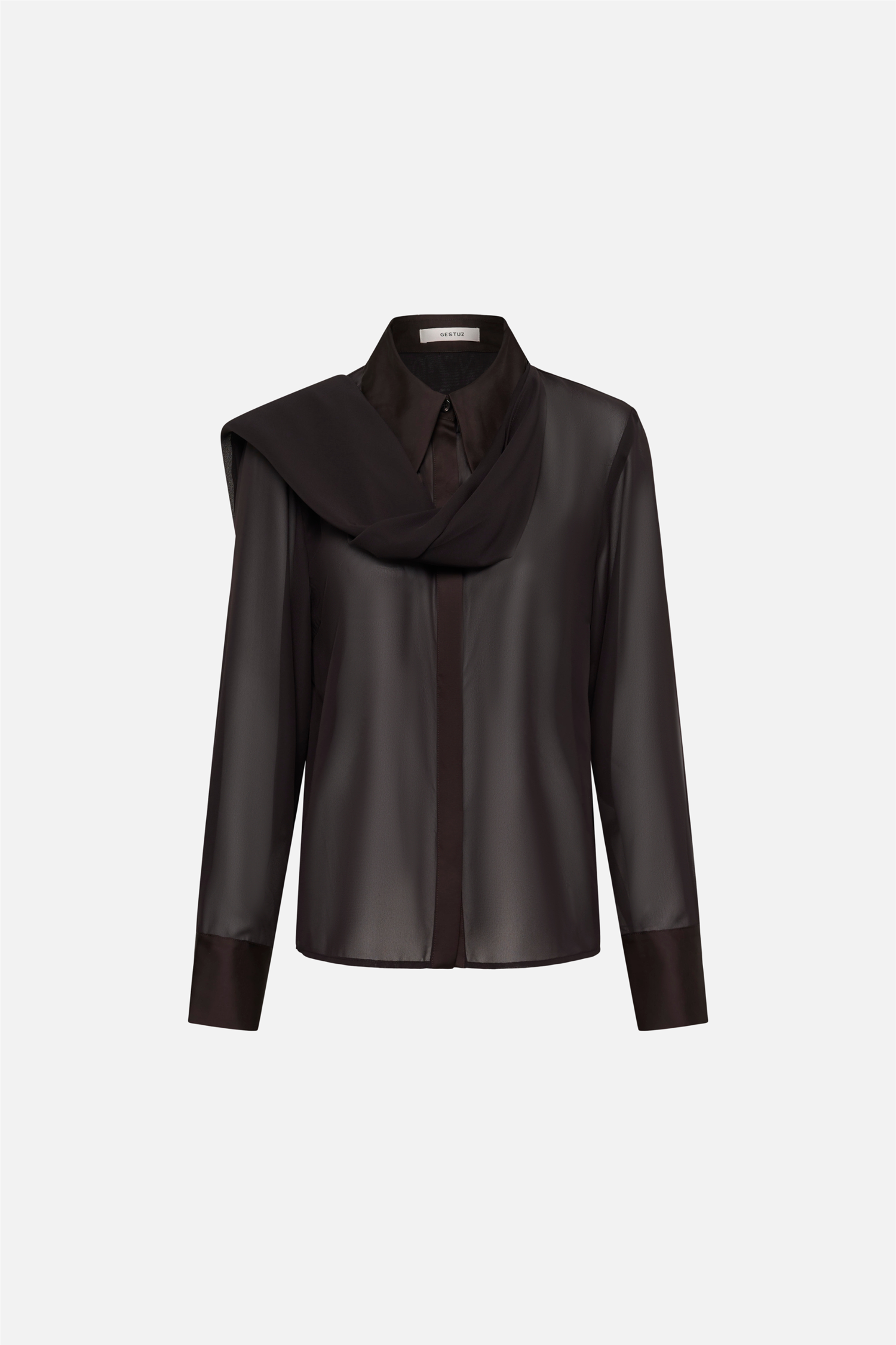 GZlynne scarf shirt Ganache.