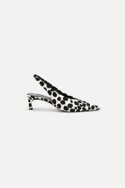 Slingback Pump Leather Bright White Comb.