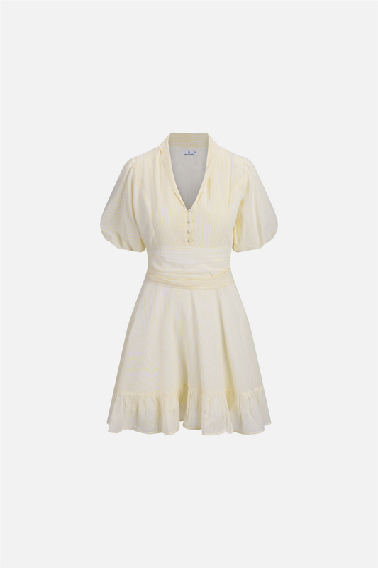 Papira Dress Yellow Stripes.