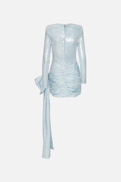 Sequins Bow Mini Dress Plein Air
