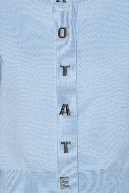 Firm knit cardigan Hydrangea (Blue)