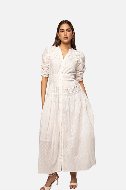 Fabienne Dress Powder White