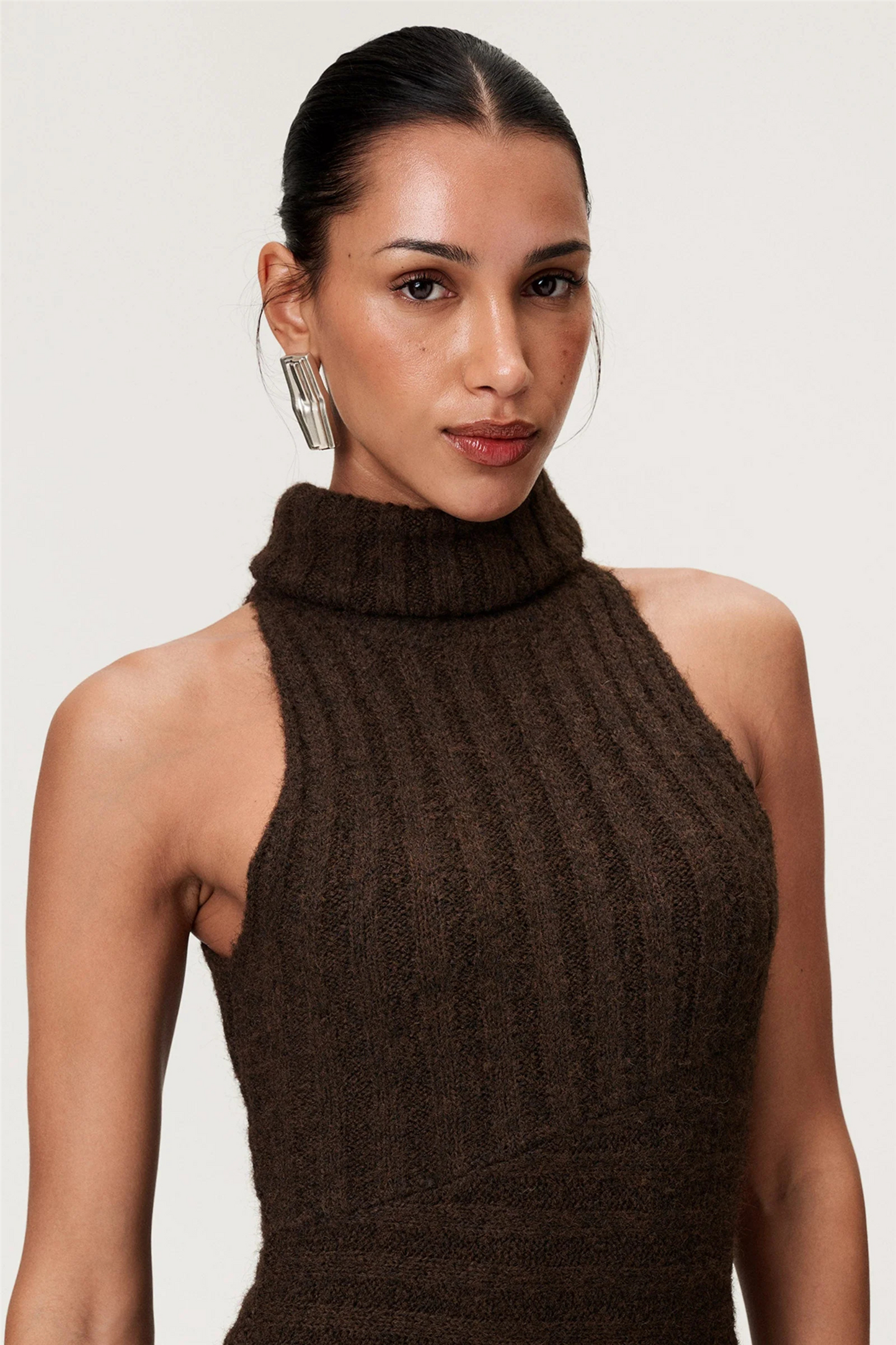 Montreux Dress Brown Melange