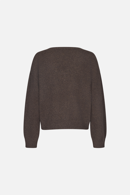 Paige Argyle Sweater Espresso Brown Argyle.