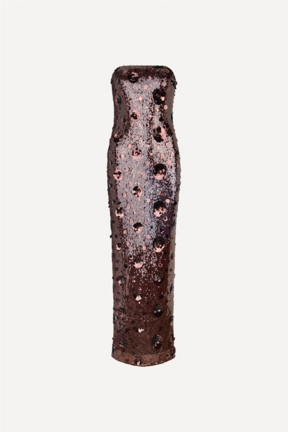Sequins Tube Dress Chicory Coffee.