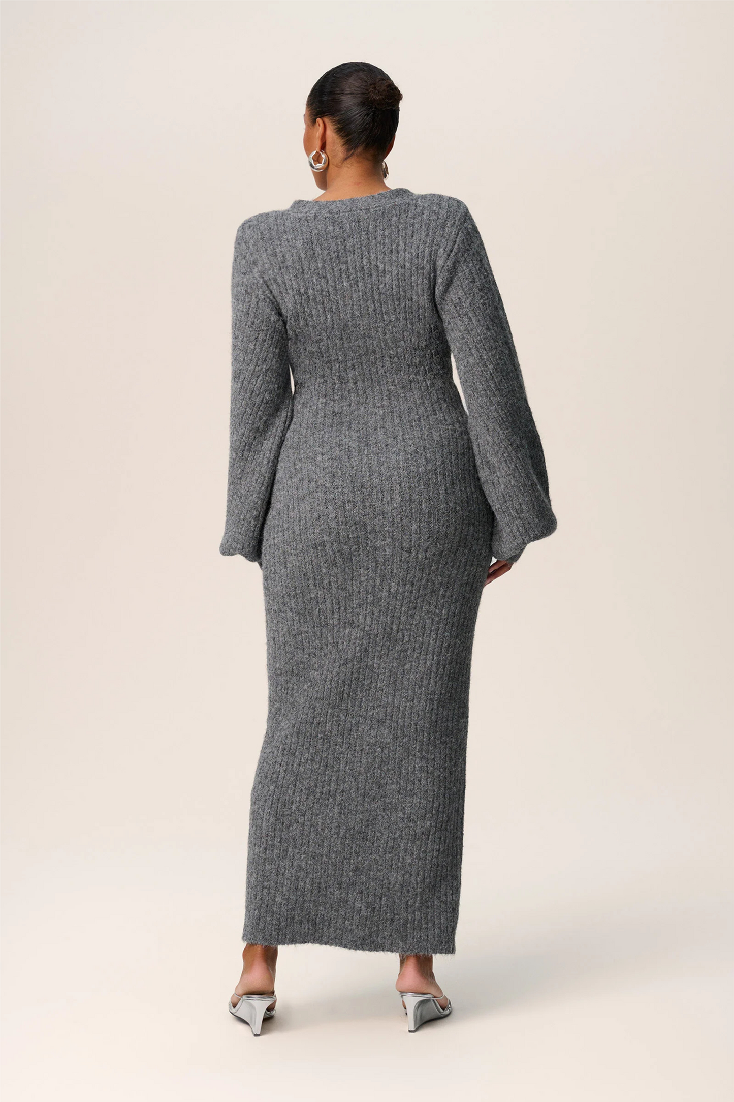 Montana Dress Grey Melange.