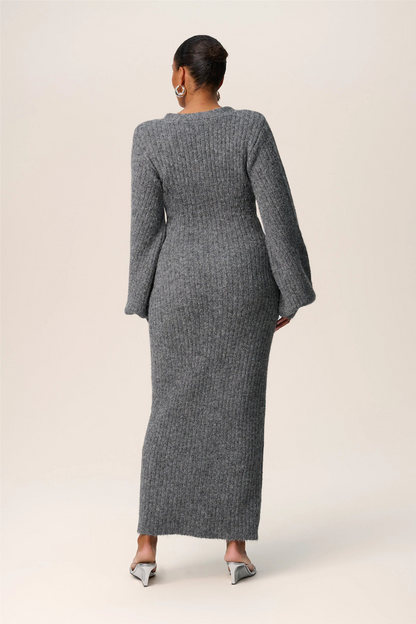 Montana Dress Grey Melange.
