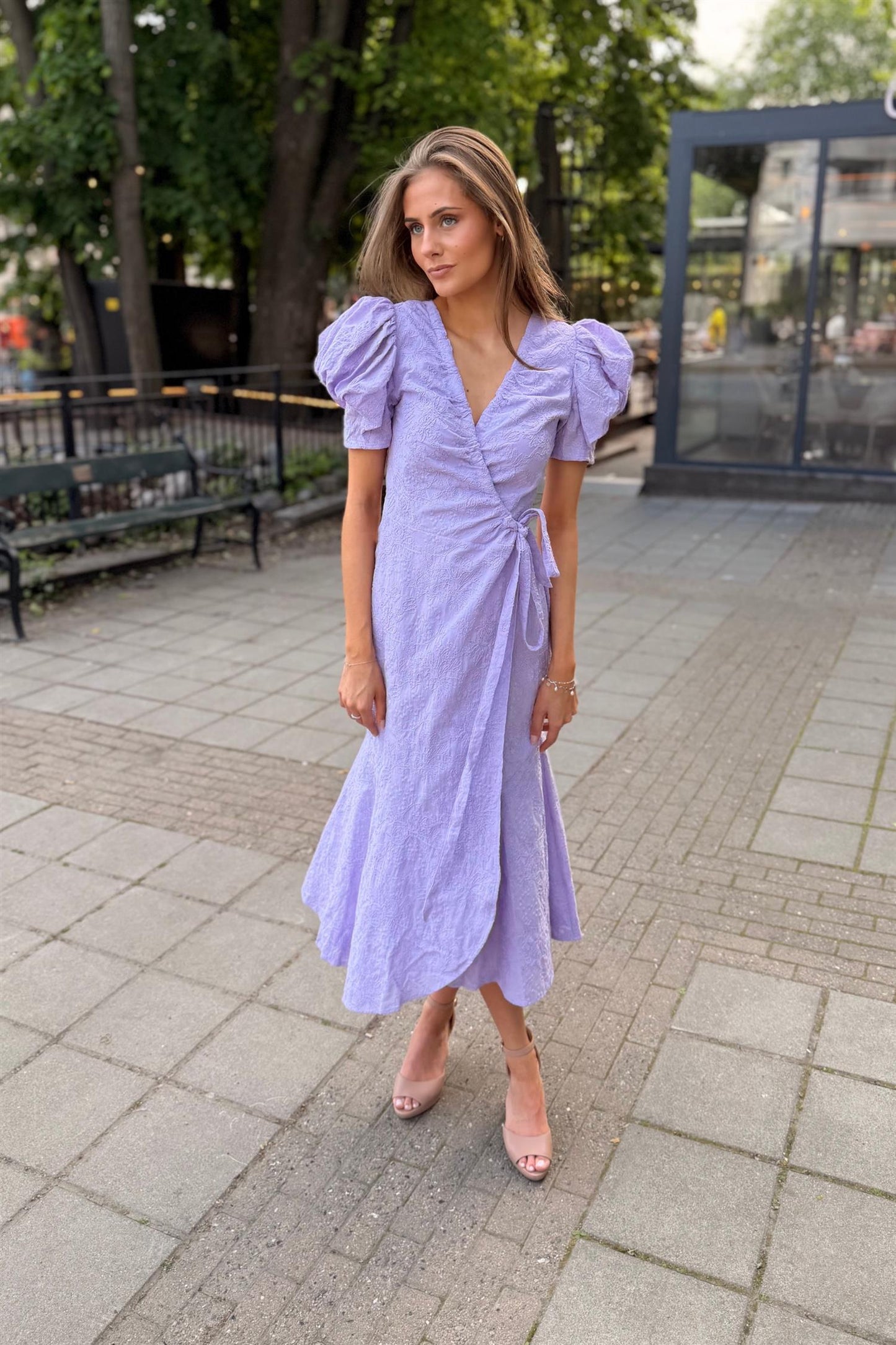Ferrone Dress Lilac Embroidery