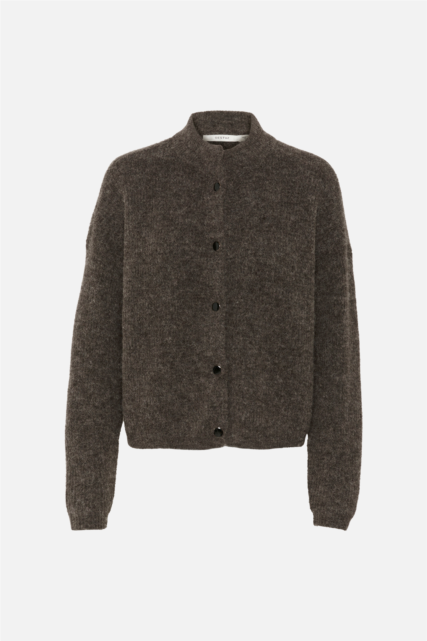 AlphaGZ Short Cardigan Chestnut Melange