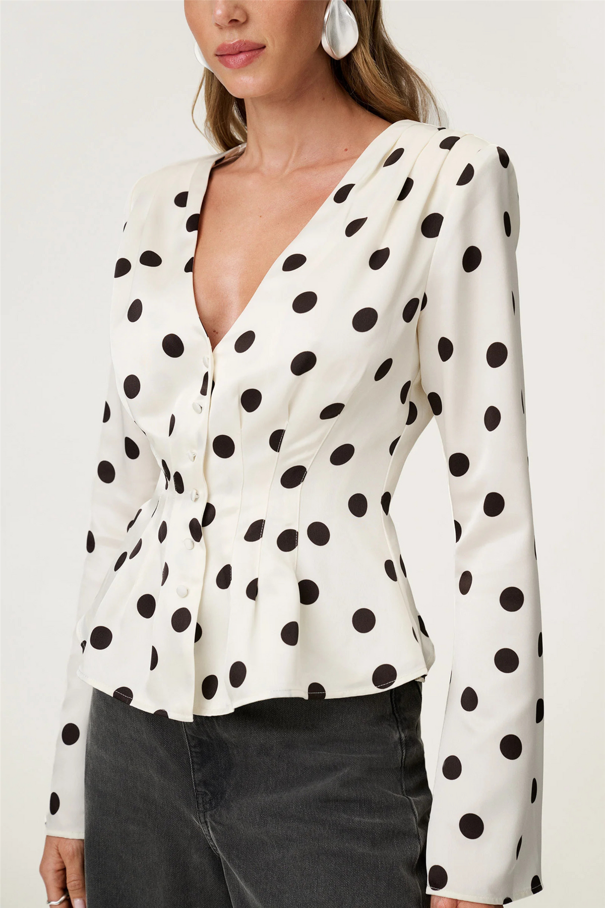 Marmo Blouse Créme Dot.