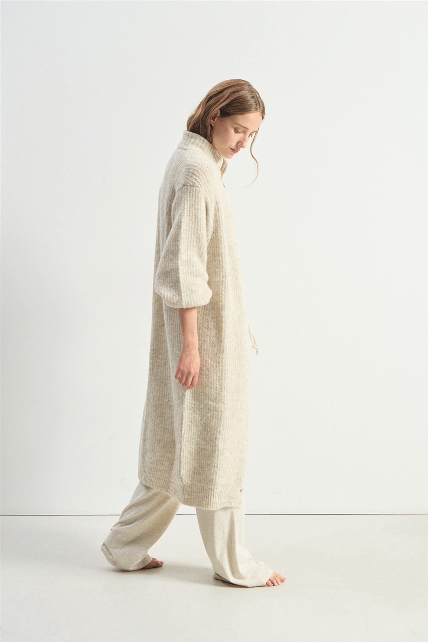 WOMEN’S CARDIGAN EAST Powder Snow Melange