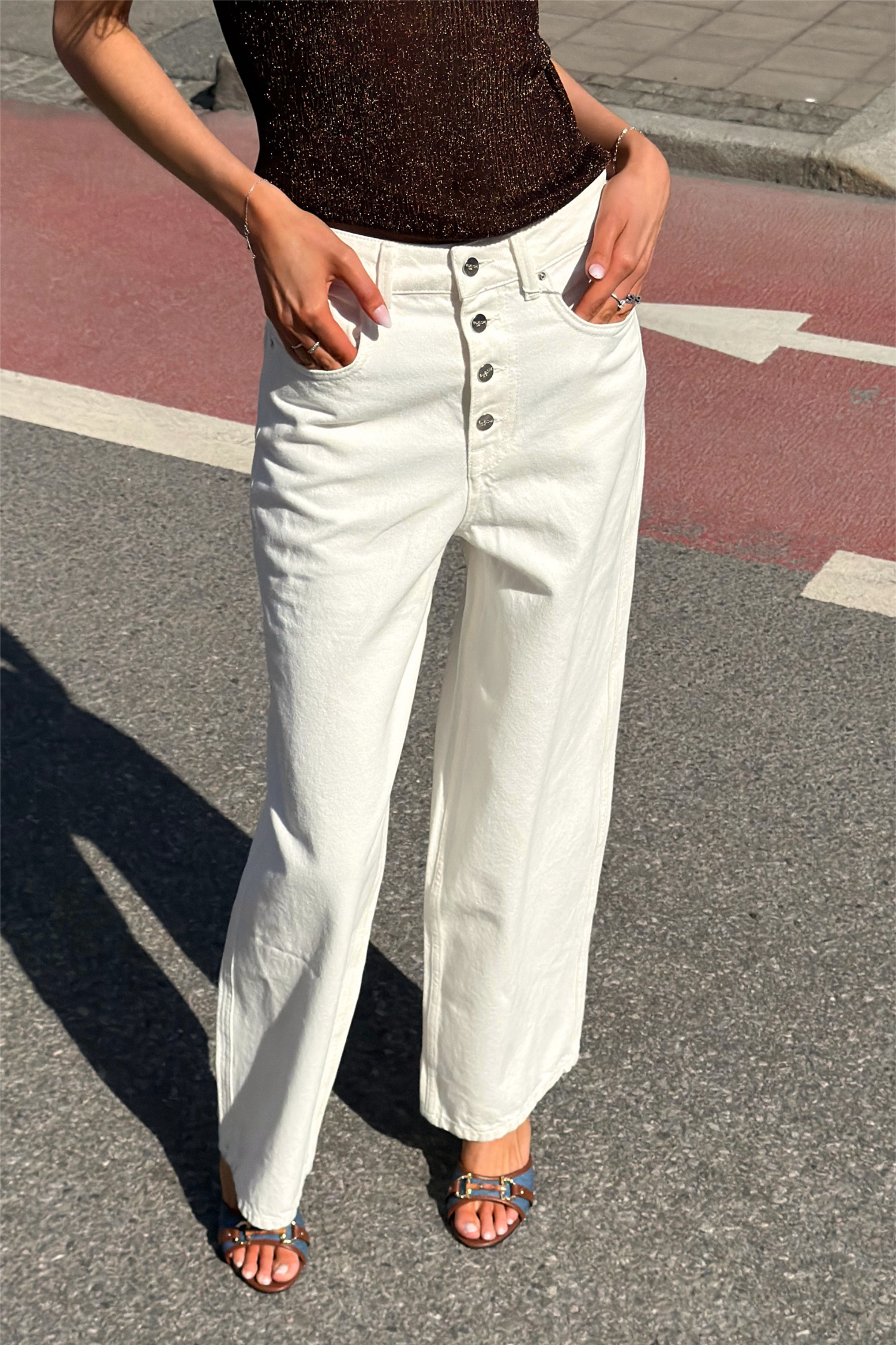 Loose Pant Cream | Swah.no