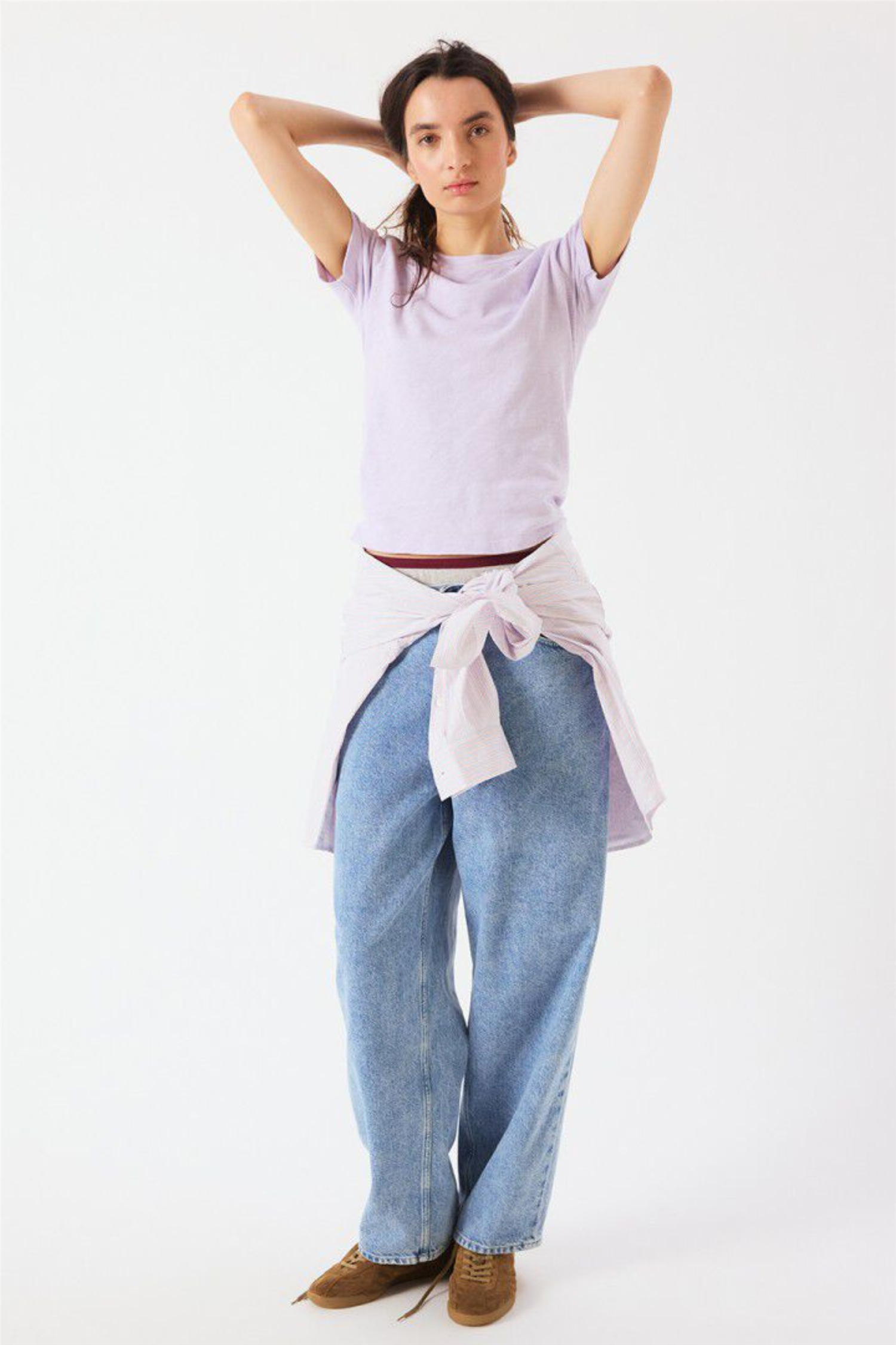 Sonoma T-shirt MC Rond Violet Pastel Vintage.