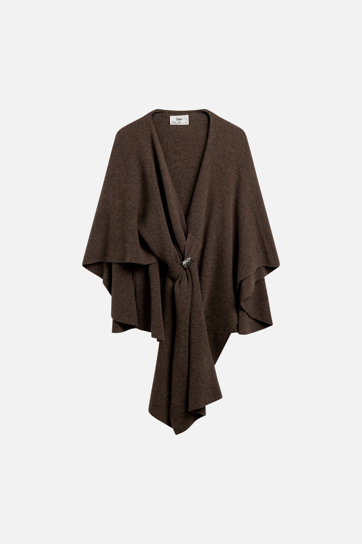 Vail Merino Shawl Brown Melange.