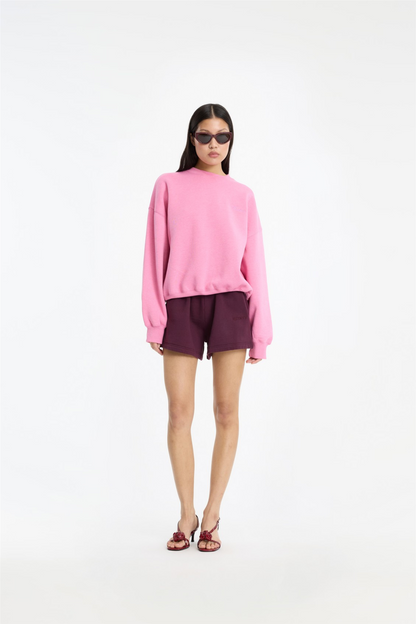 Classic Sweatshirt Aurora Pink Melange.