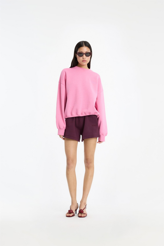 Classic Sweatshirt Aurora Pink Melange.