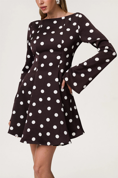 Riom dress Brown Dot