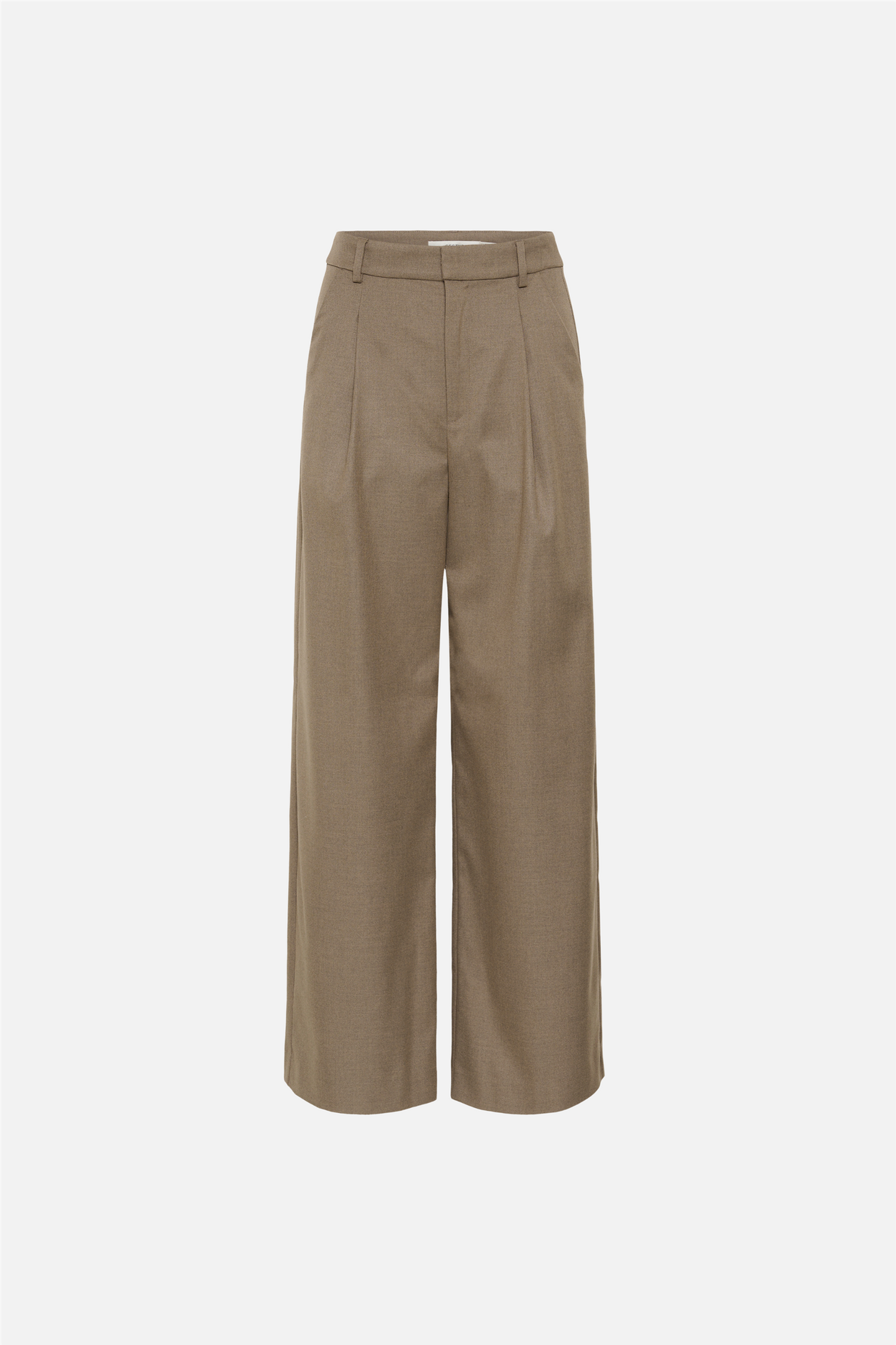 GZpaula MW wide pants Dark Timberwolf Melangé.