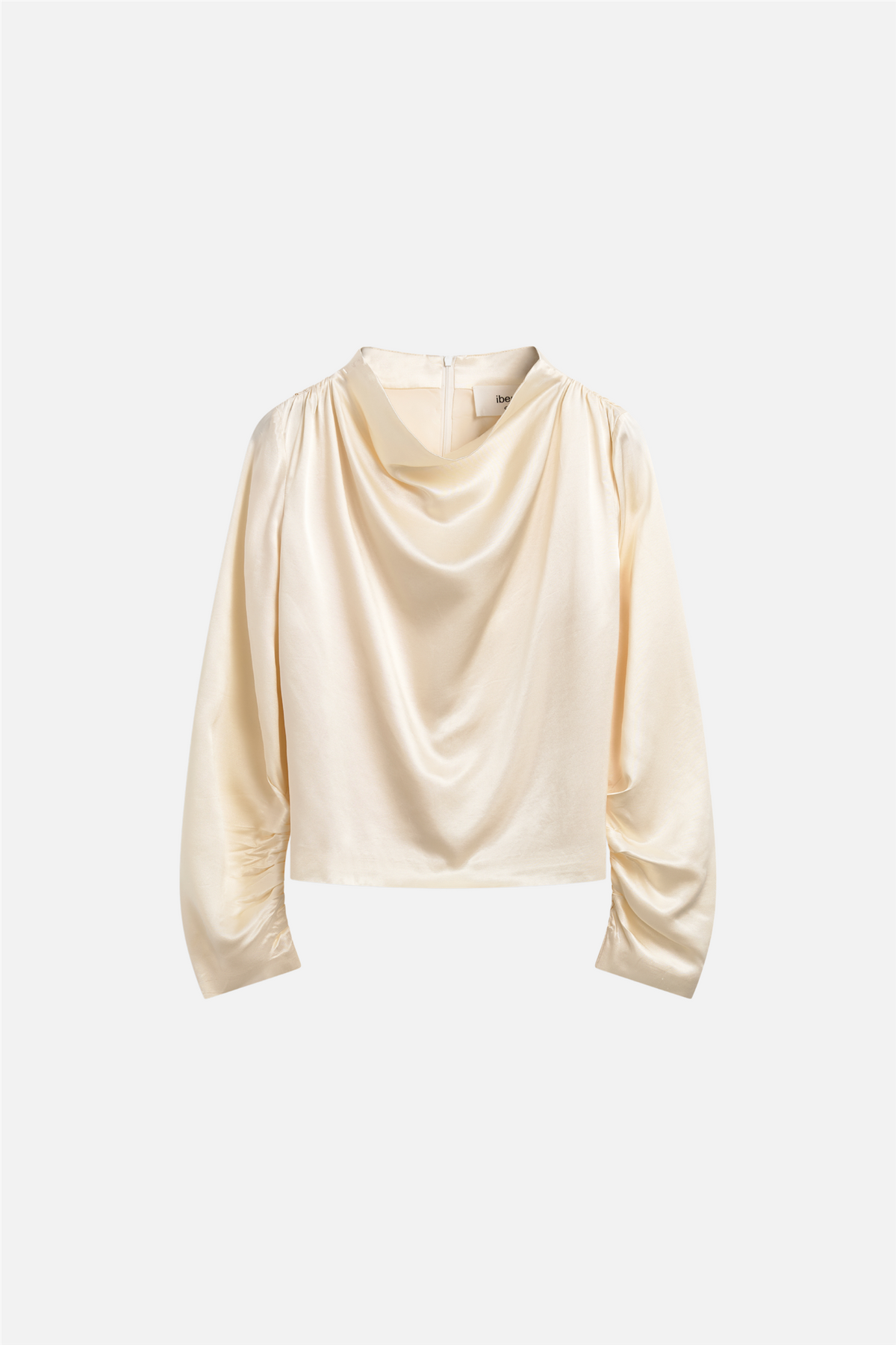 Beverly Satin Top Pearl White.