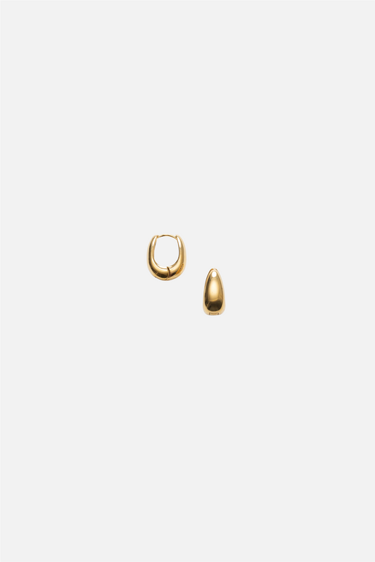 Golden Curve Hoops Petit Gold
