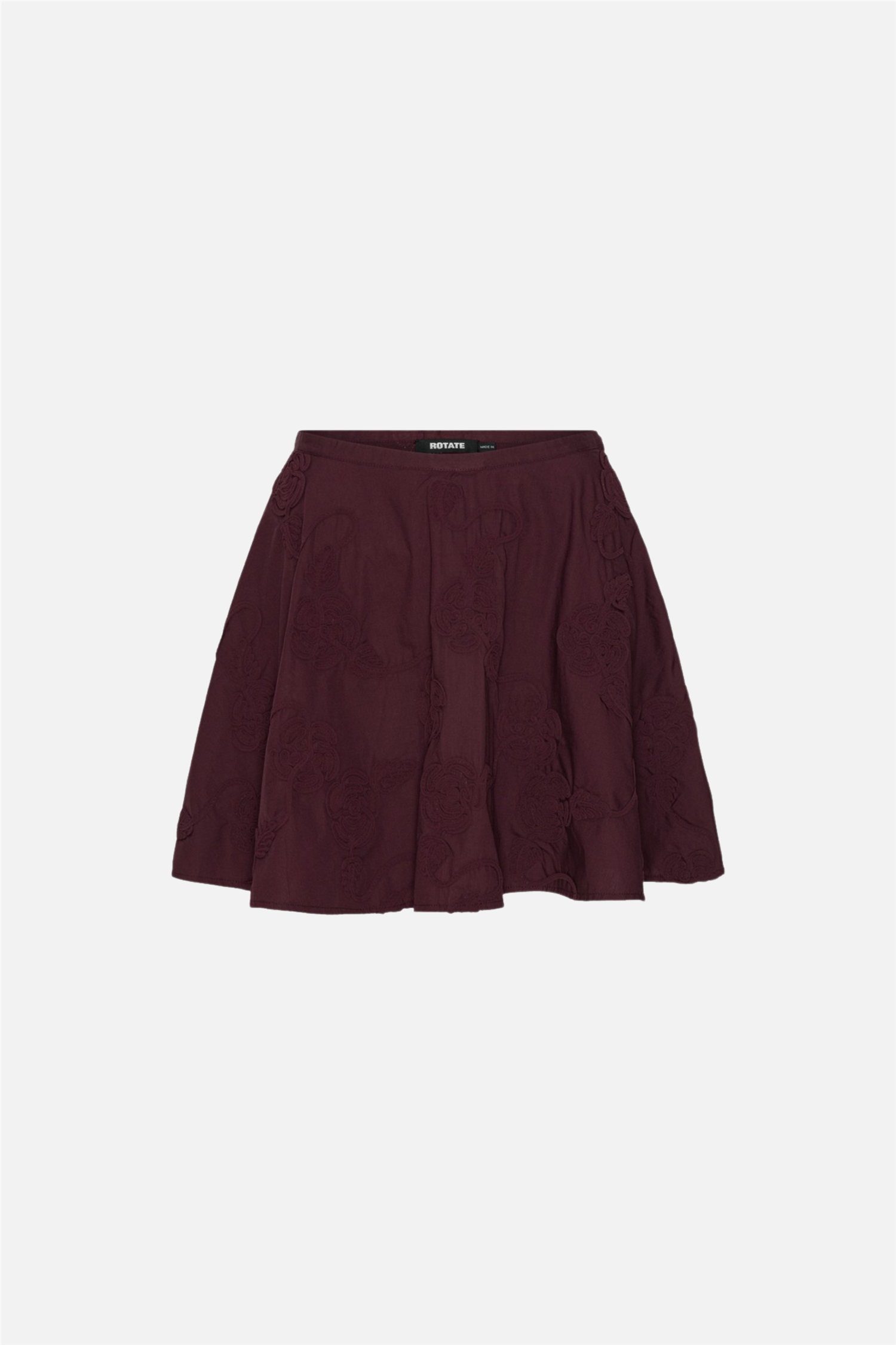 Flower Mini Skirt Zinfandel.