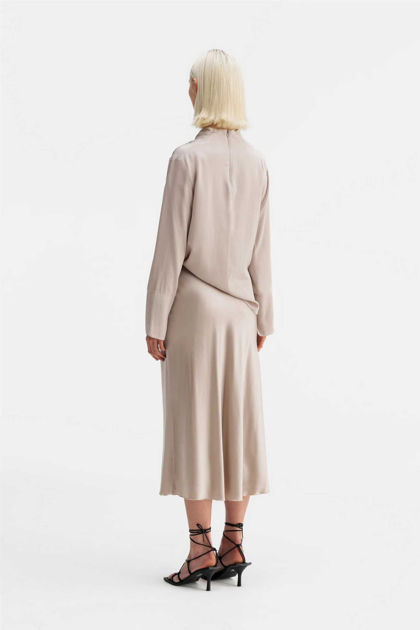 Ayumi silk blouse Greige