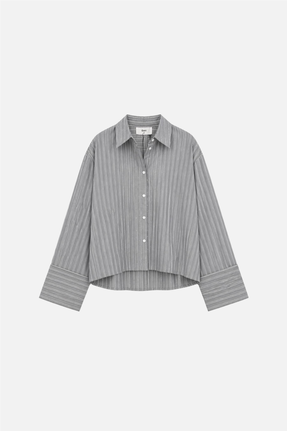 Atari Embellish Shirt Grey Stripe