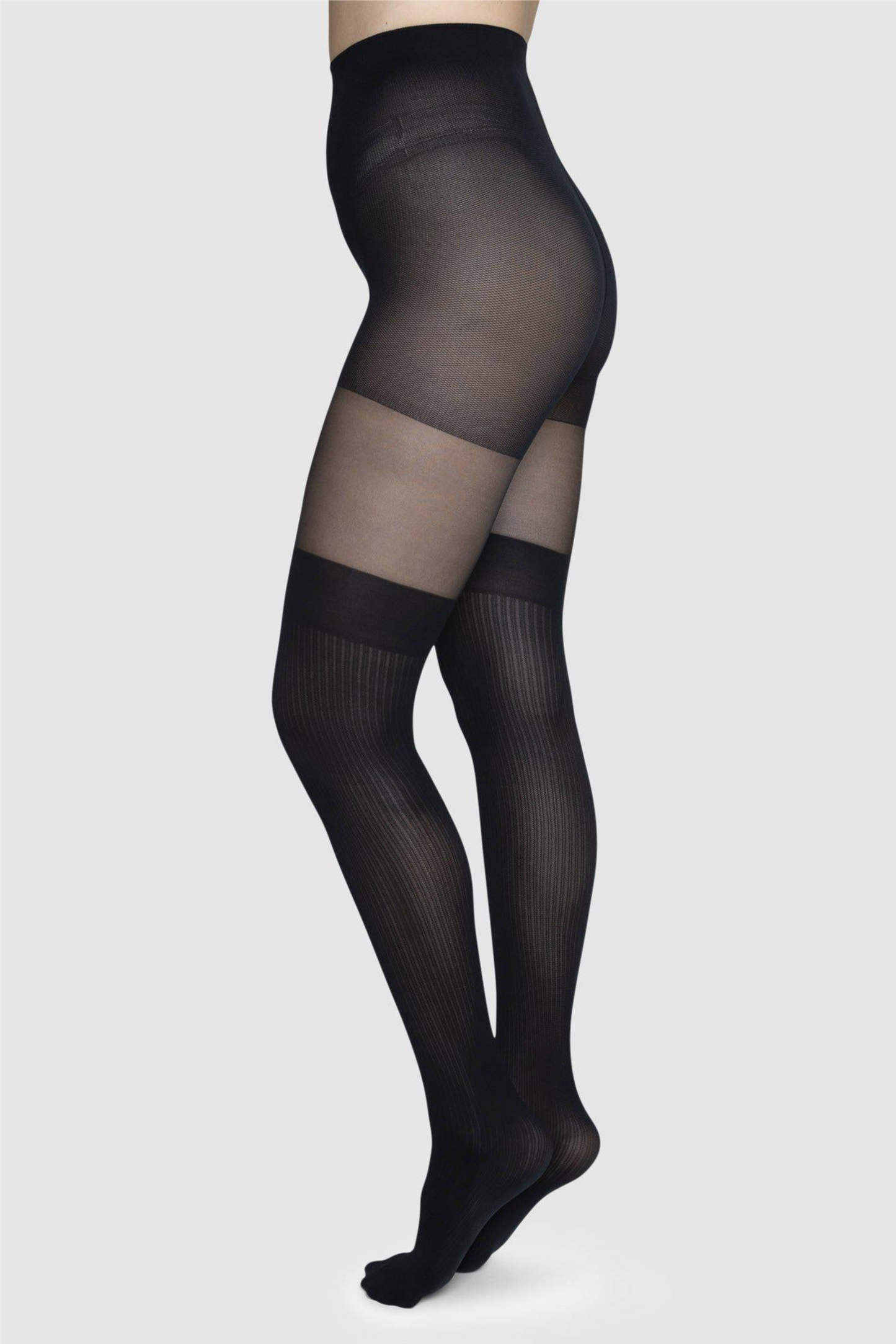 Dagmar Over-Knee Tights Black