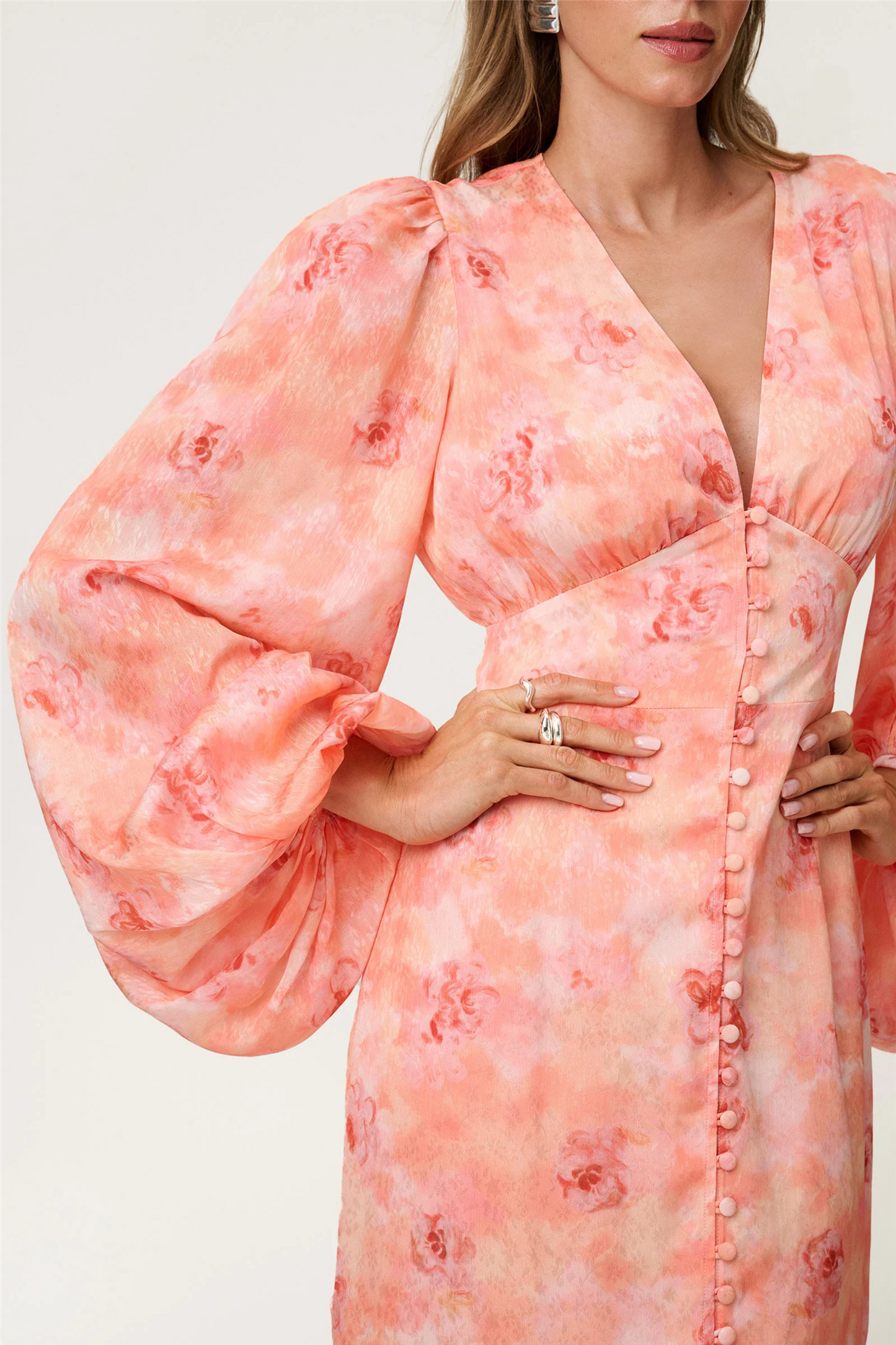 Positano Dress Peach.