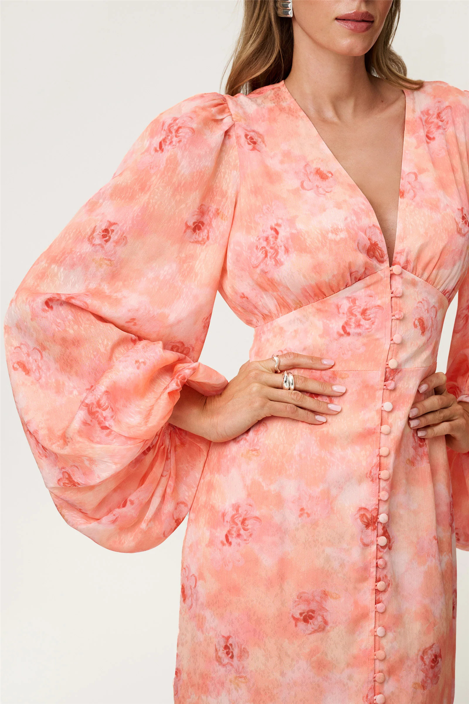 Positano Dress Peach.