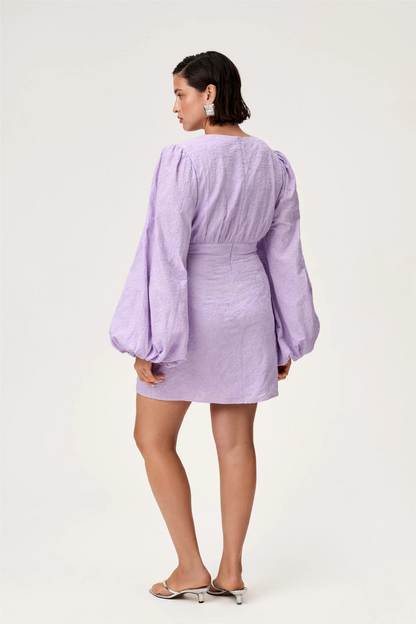 Florence Dress Lilac Embroidery
