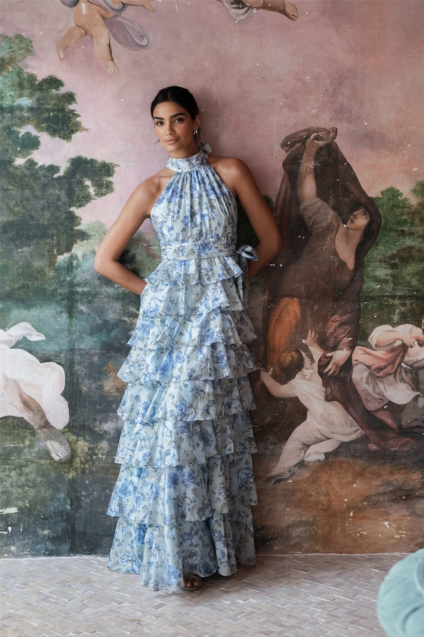 Angel Maxi Halterneck Midnight Bloom