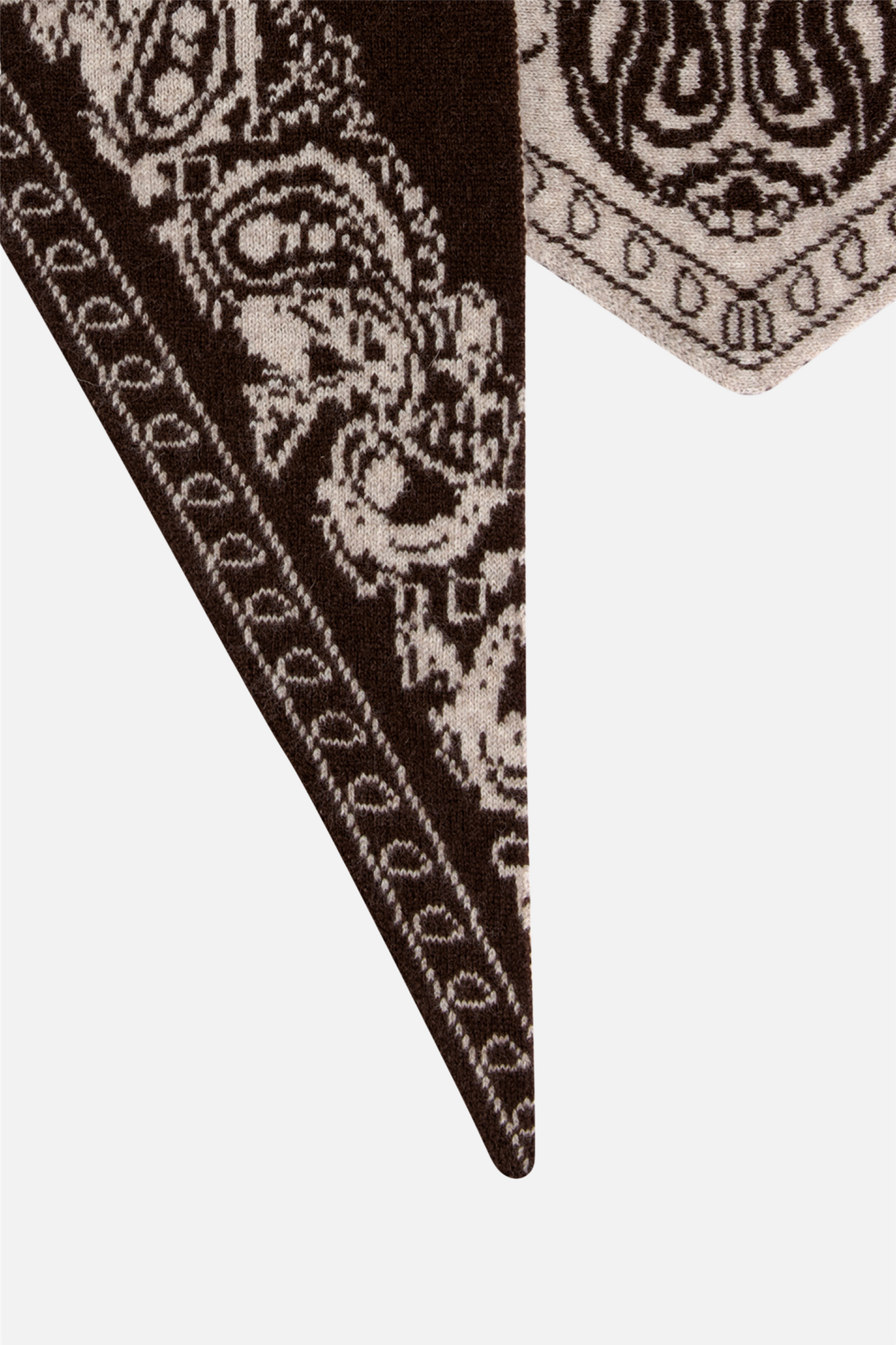 Angela Scarf Multi Black Coffee/Cream.