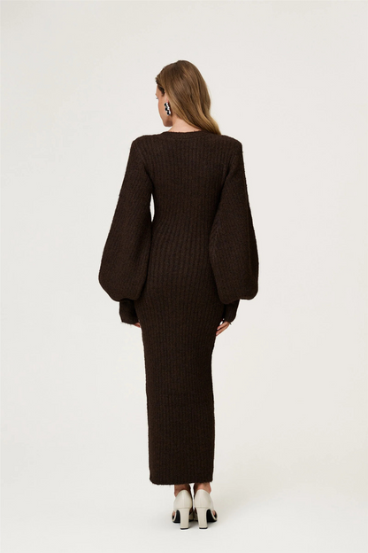 Montana Maxi dress Brown Melange