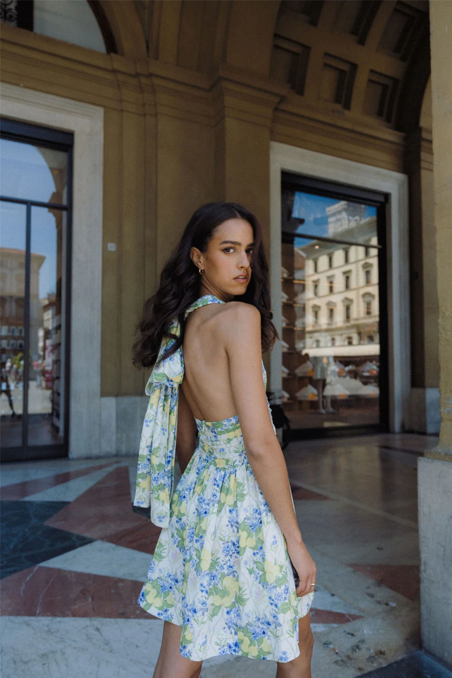 Liora Dress Lemon Aop.